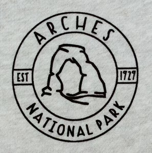 Oatmeal Delicate Arch Sketch Zip Hoodie