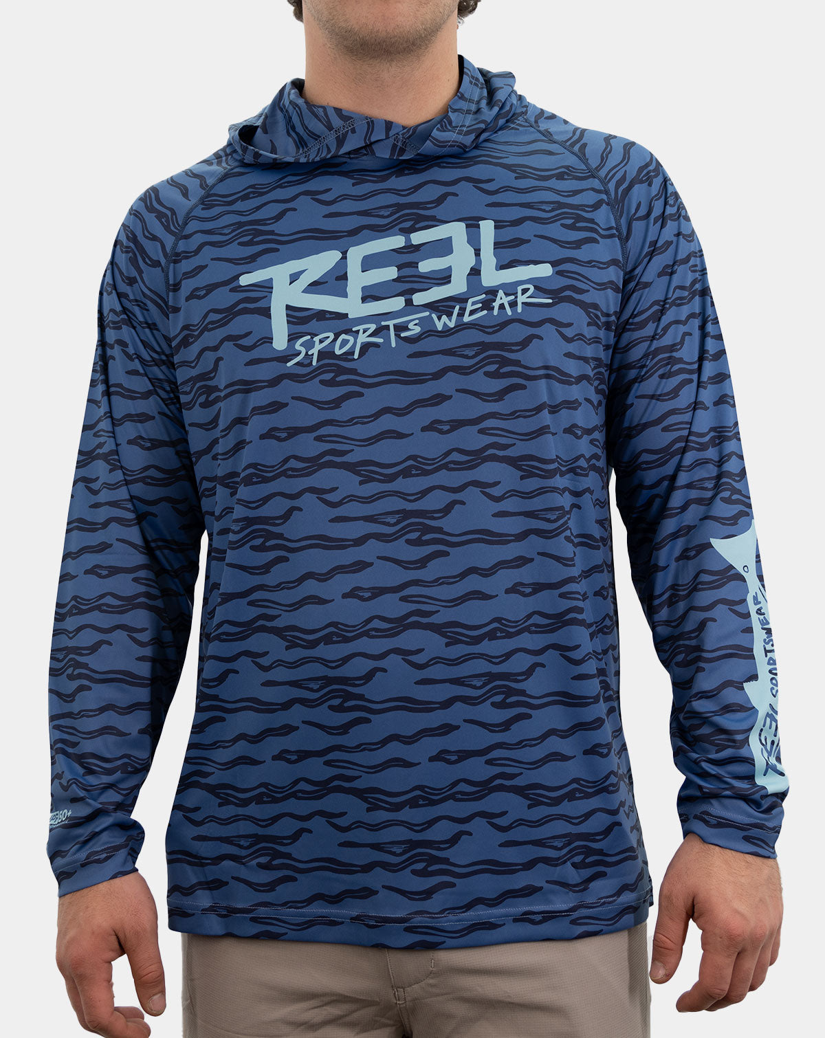 Wave Inspired Performance Hoody Mens UPF 50+ Sun Protection