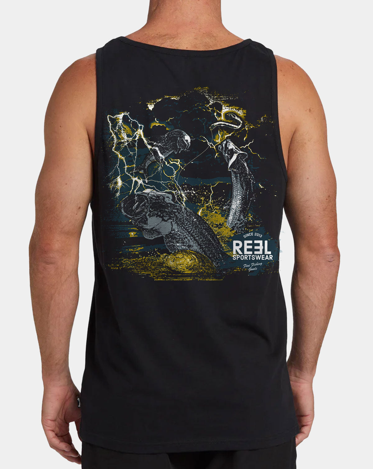 Tarpon Thunder Graphic Fishing Tank Top