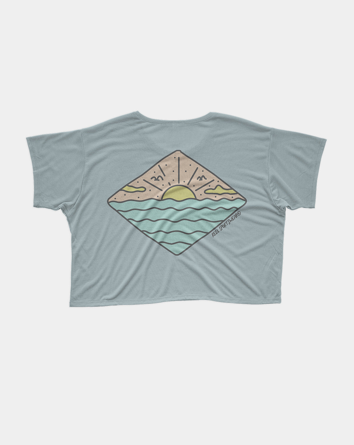 Womens Coastal Kind & Salty Crop Top