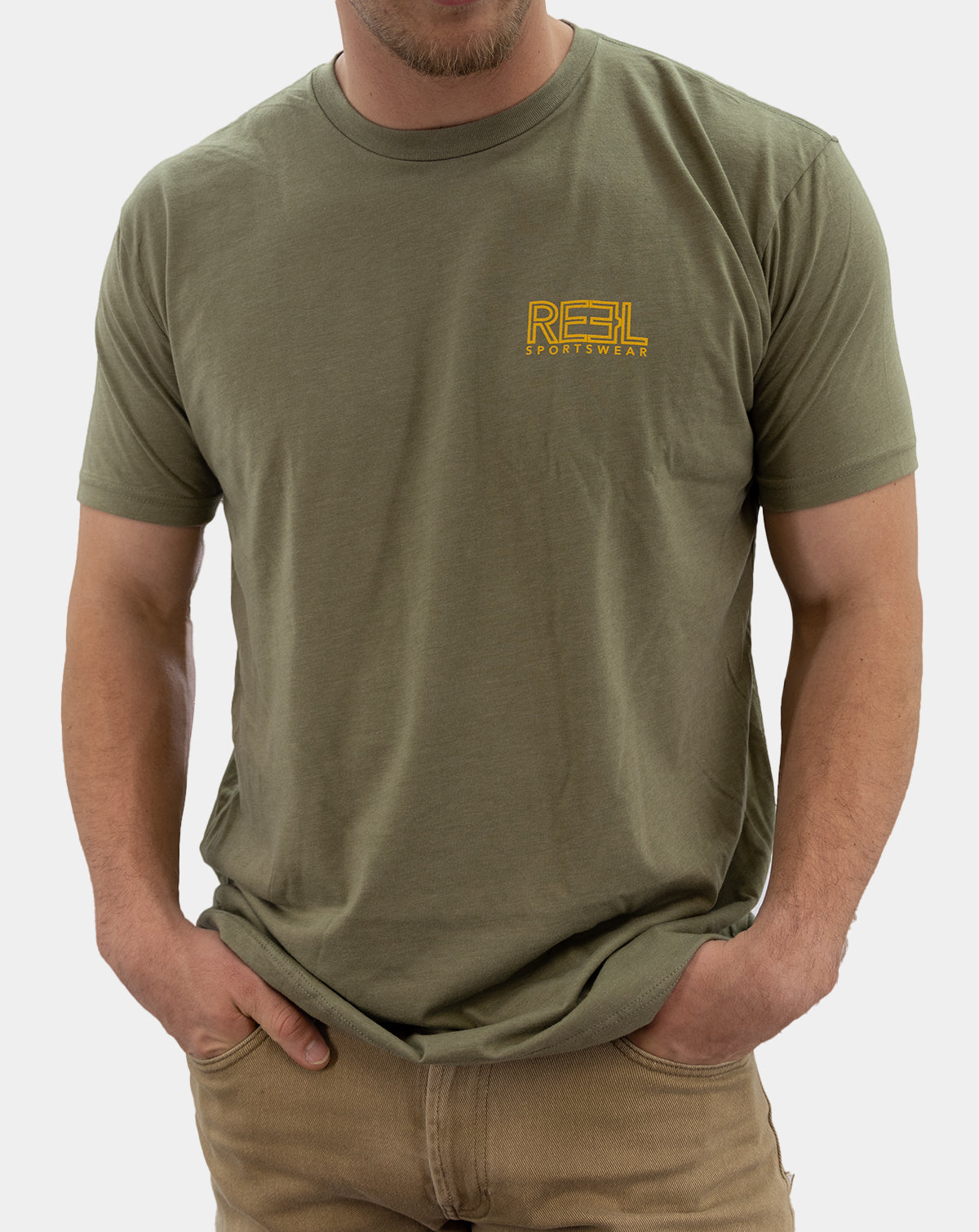 Premium Fishing Lifestyle Tee | Olive Green