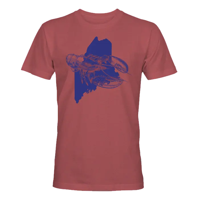 Maine Lobster Sketch Cotton T-Shirt