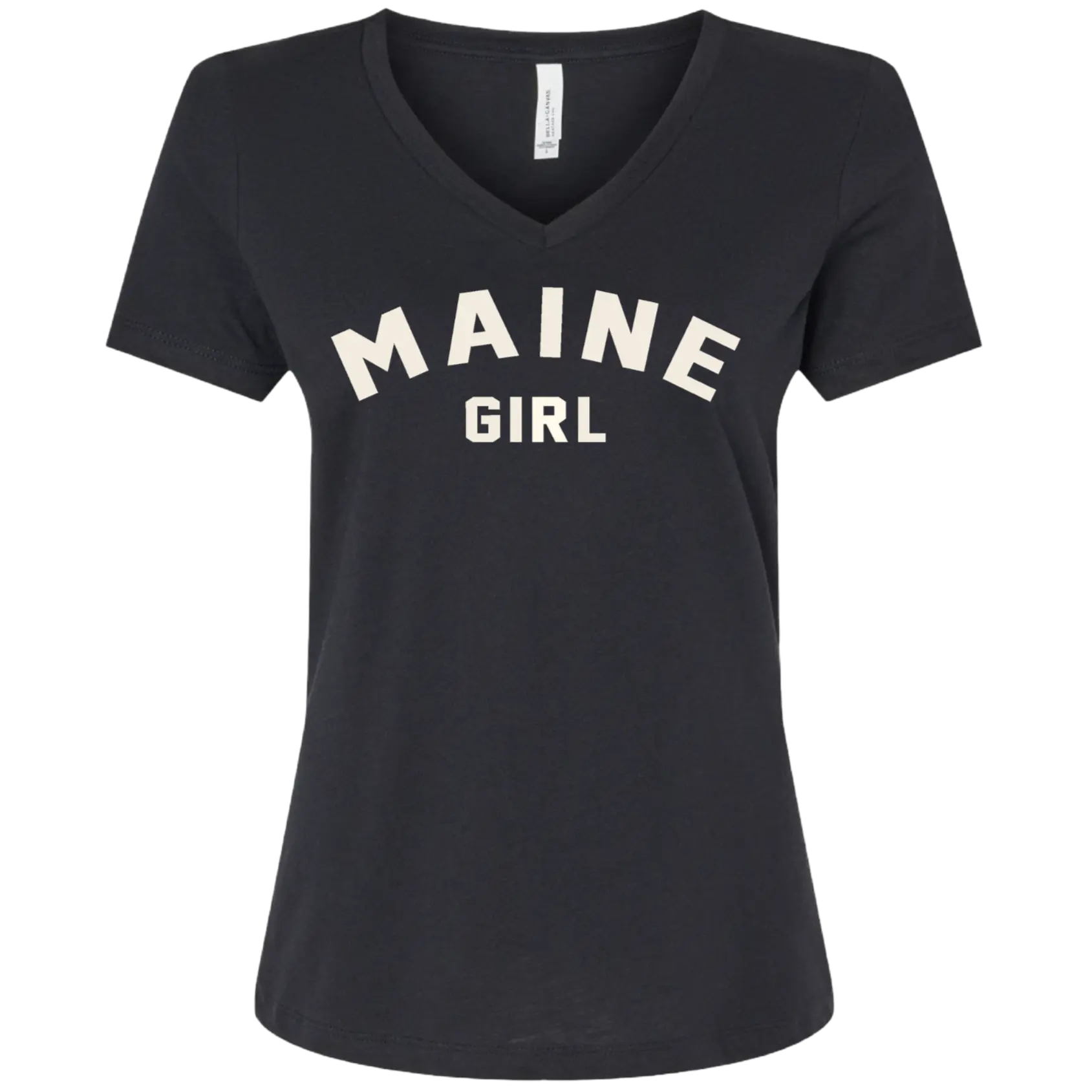 Maine Girl Pride V-Neck Tee Shirt