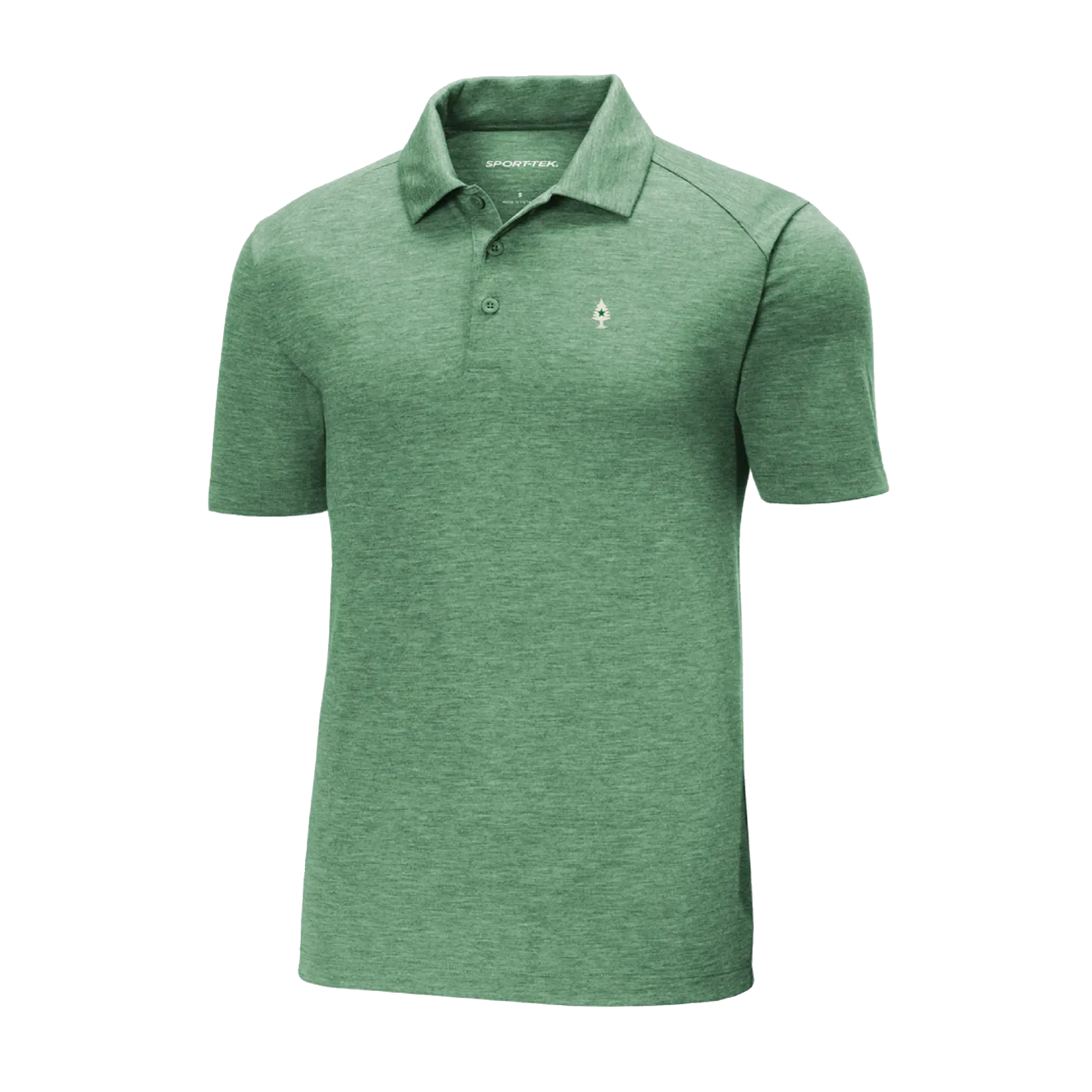 Heather Tri-Blend Polo Shirt with Logo Embroidery