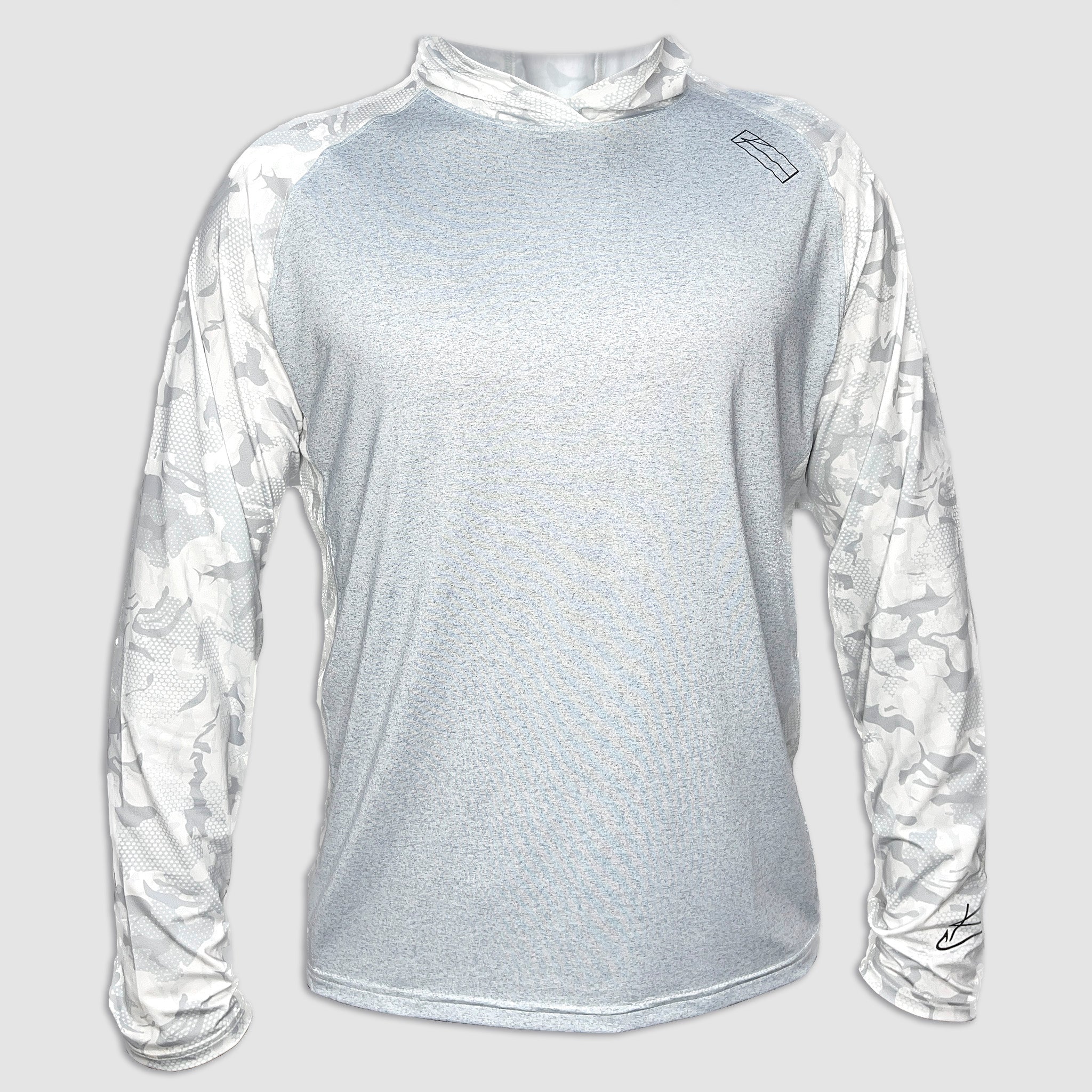 Rippin Tide Camo Long Sleeve Hoodie - UPF 50+ Protection