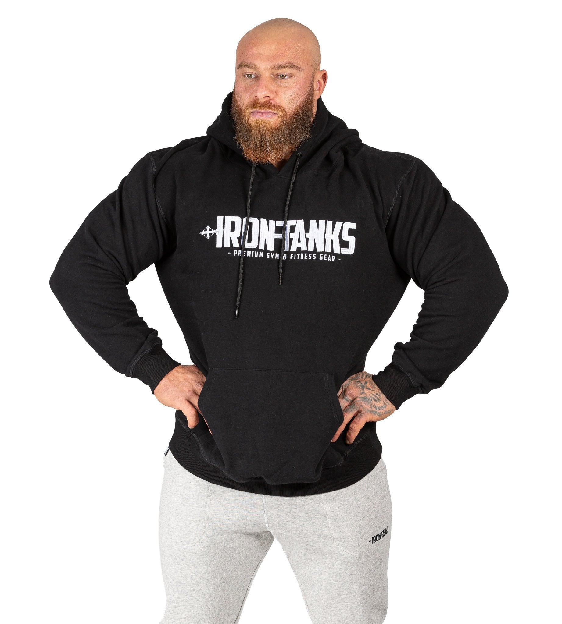 Mens Black Hulk Series Pullover Hoodie - Ultimate Warm-Up Partner