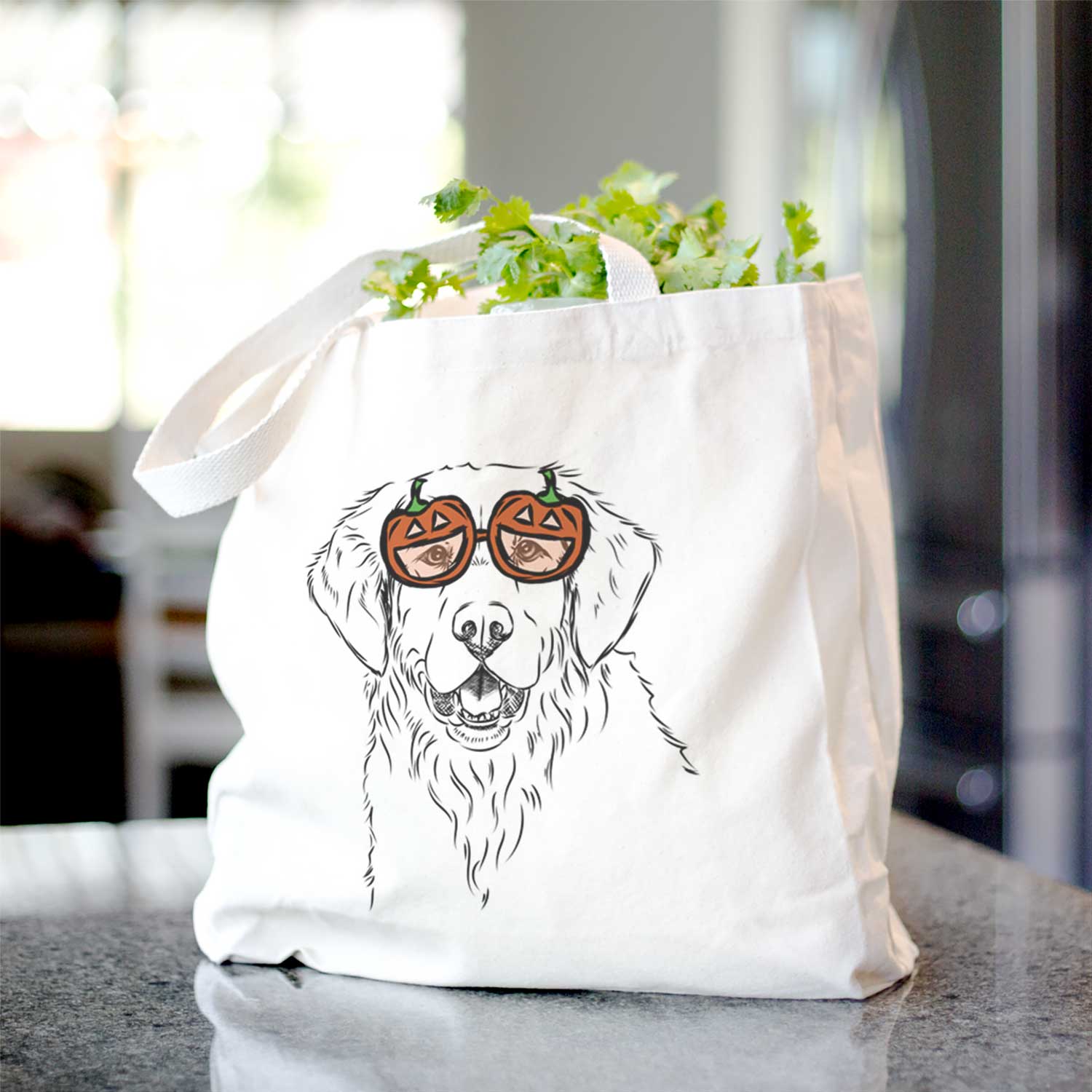 Golden Retriever Tote Bag - Stylish Cotton Canvas Tote