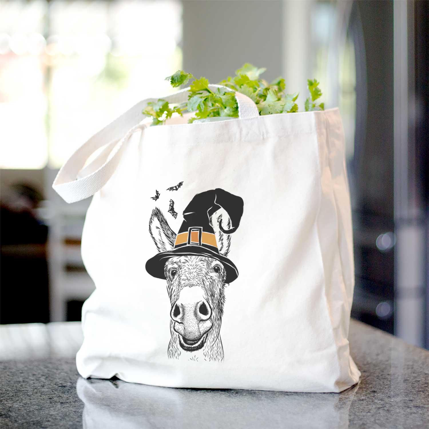 Samule Donkey Canvas Tote Bag