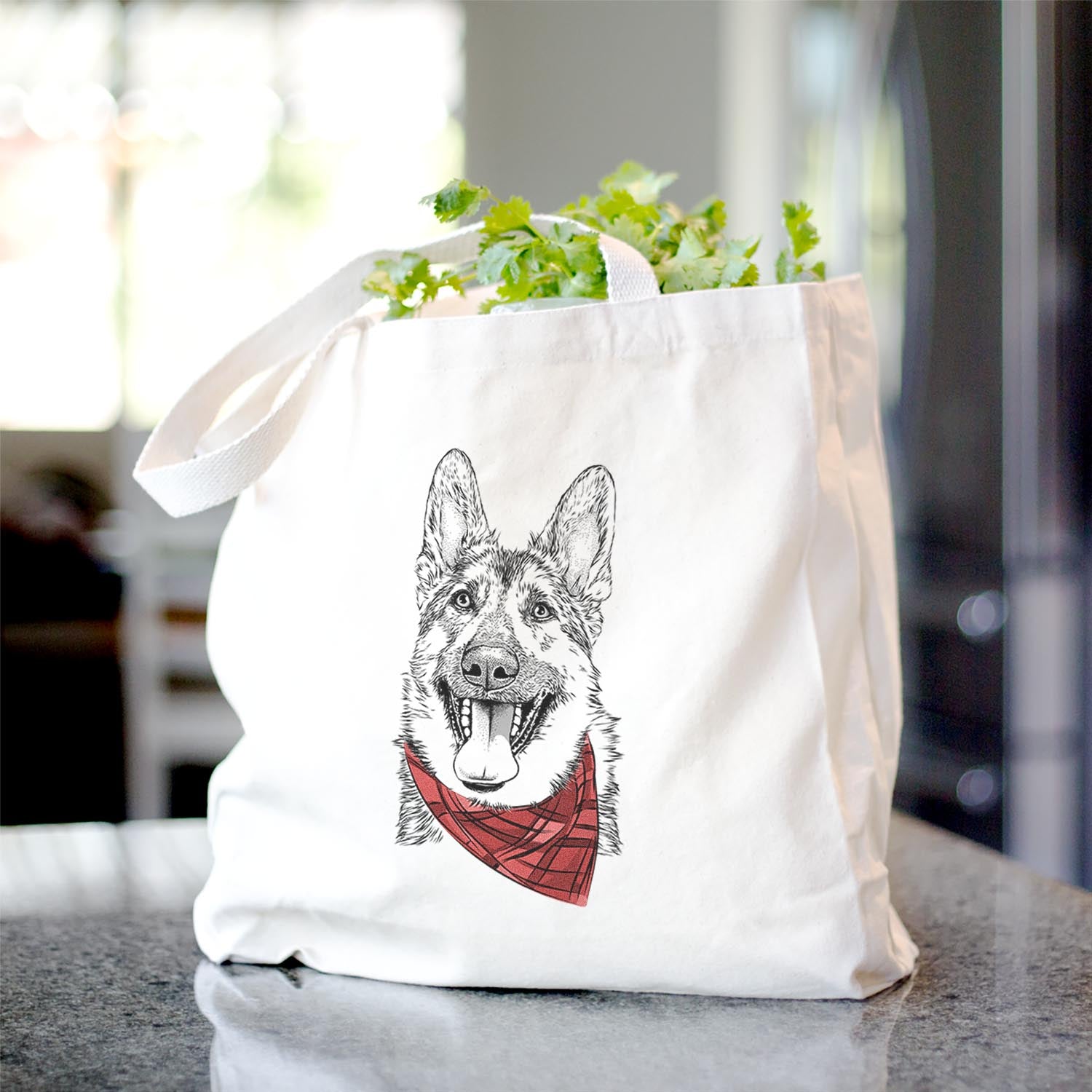 German Shepherd Tote Bag - Stylish Canvas Tote for Dog Lovers