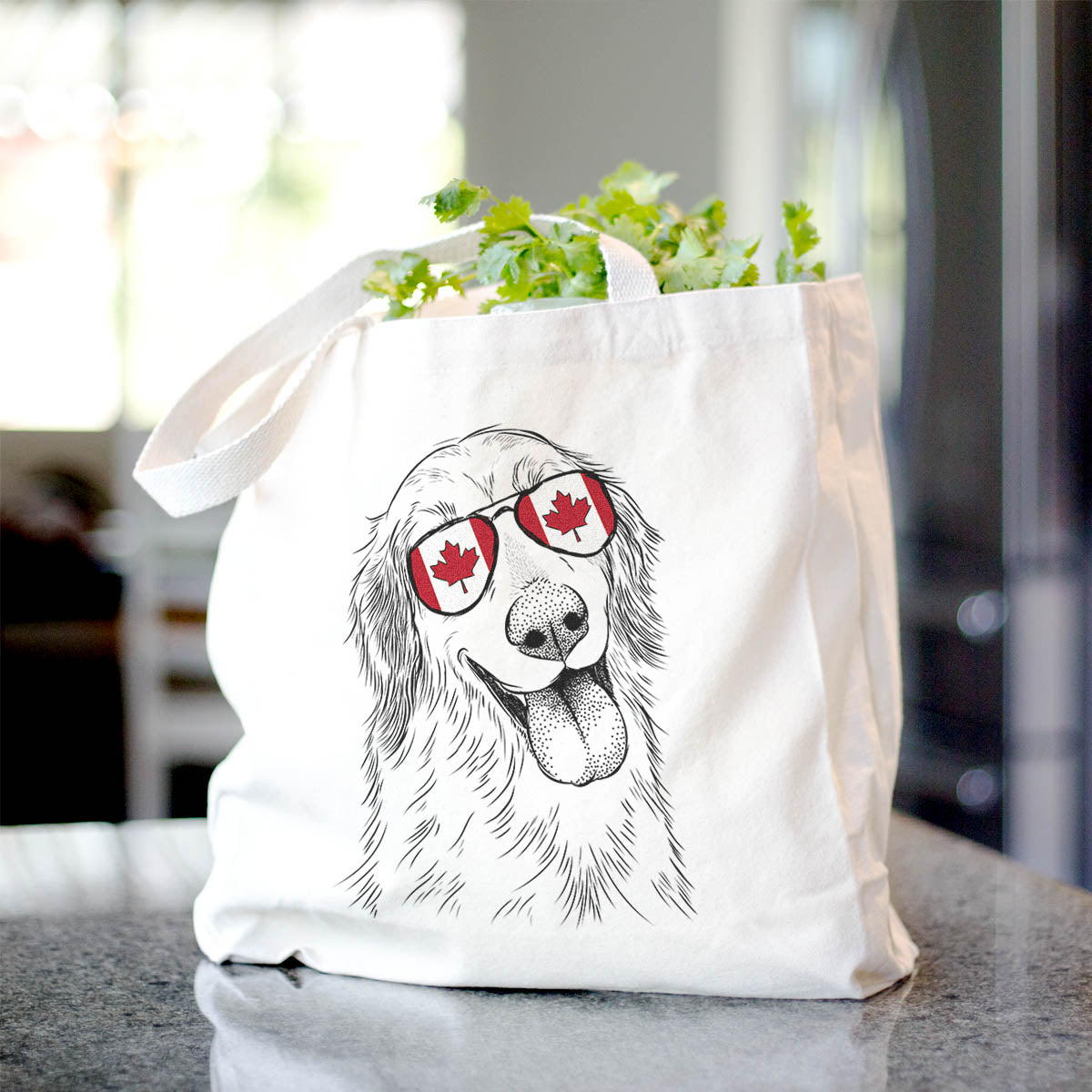 Golden Retriever Canvas Tote Bag - Stylish and Trendy