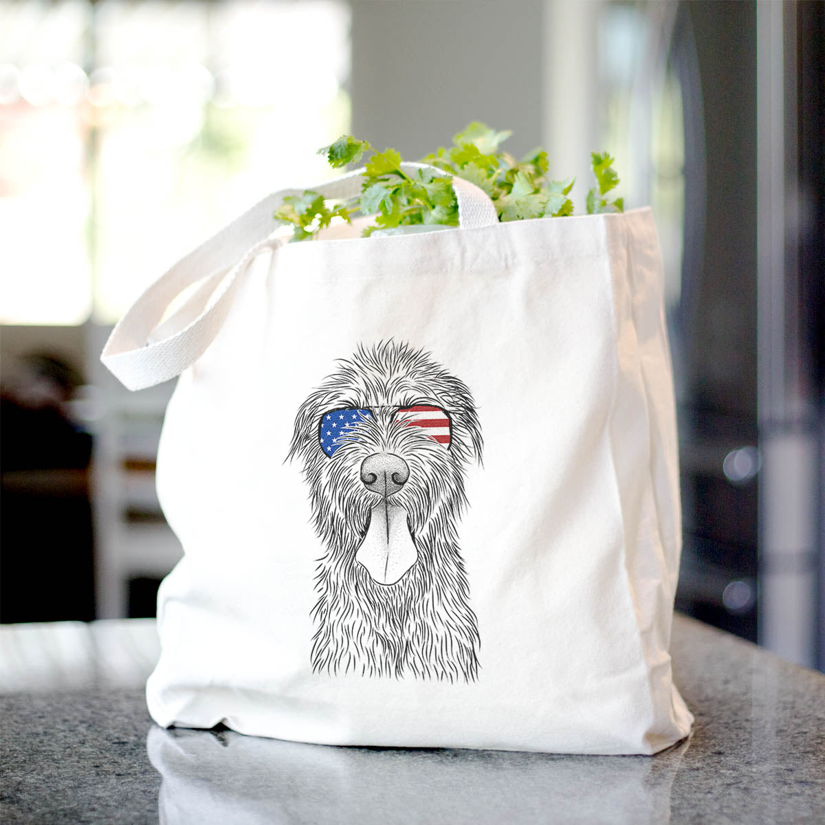 Irish Wolfhound Tote Bag - Stylish Cotton Canvas