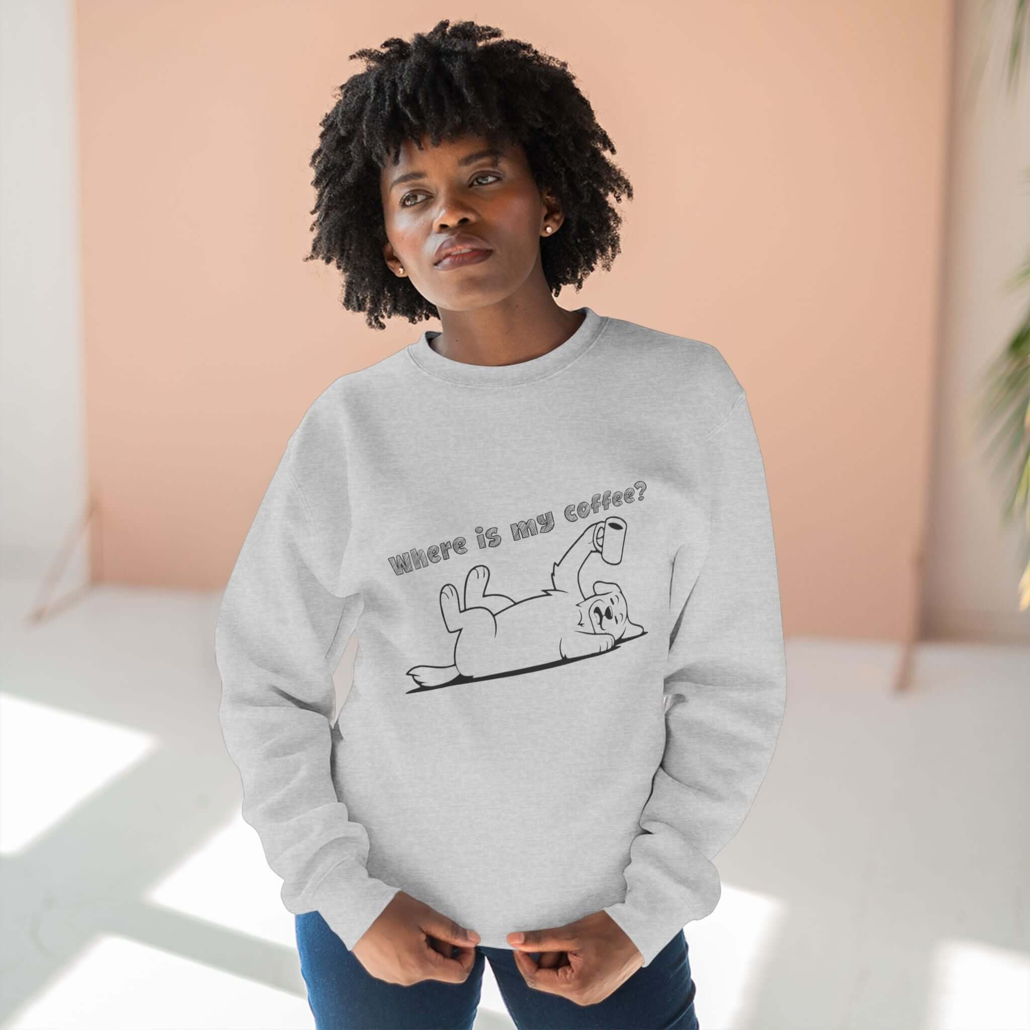 Dog Outline Unisex Crewneck Sweatshirt - Cozy and Stylish