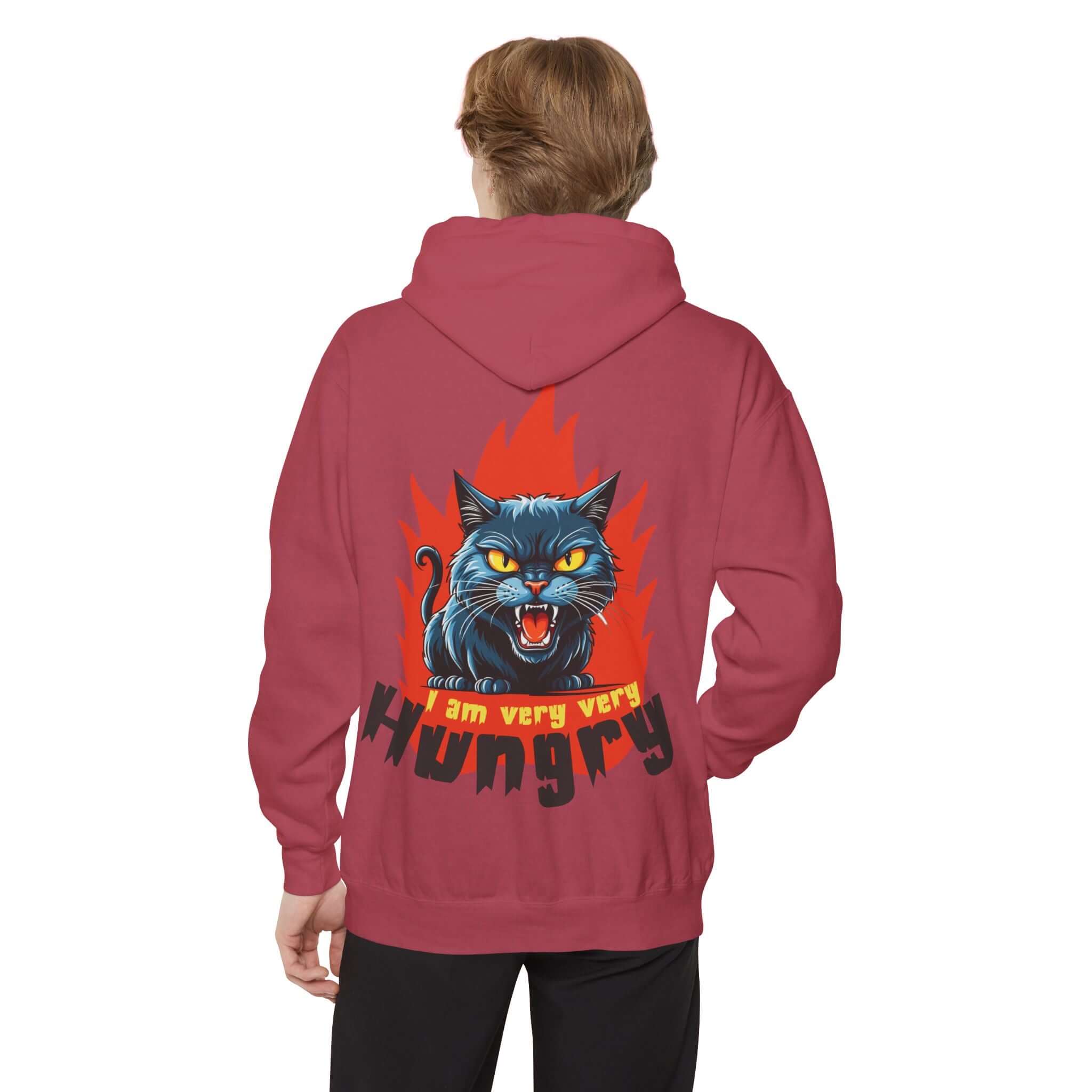 Cartoon Cat Graphic Pullover Hoodie in Various Colors
