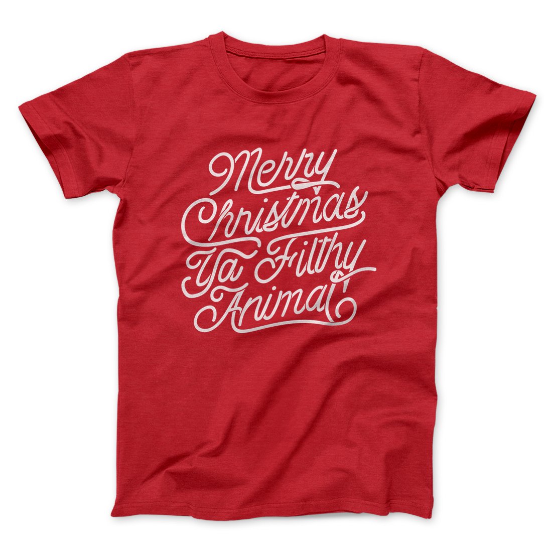 Merry Christmas Ya Filthy Animal Funny Movie Men/Unisex T-Shirt