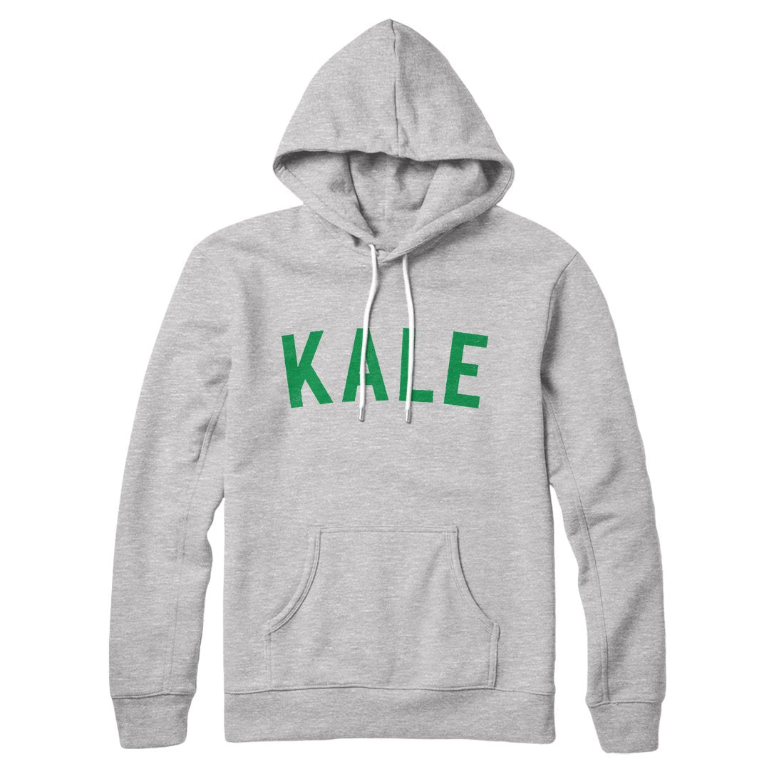 Kale Unisex Pullover Hoodie Loose Fit Cotton Polyester Hood
